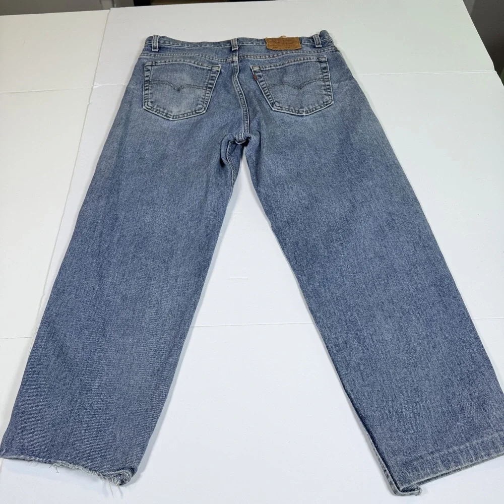 Vintage Levi's 550 Tapered Leg Jeans Mens 36x30 Blue Denim Cotton Relaxed Fit